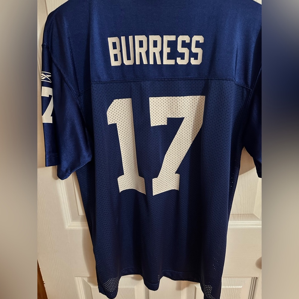 NY Giants Burress #17 jersey blue